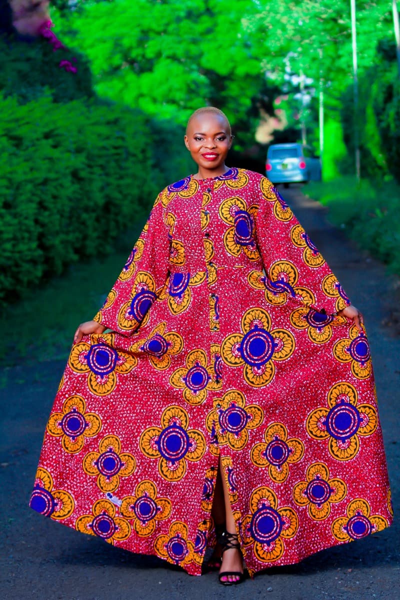 Ankara Maxi Dress - Emerald