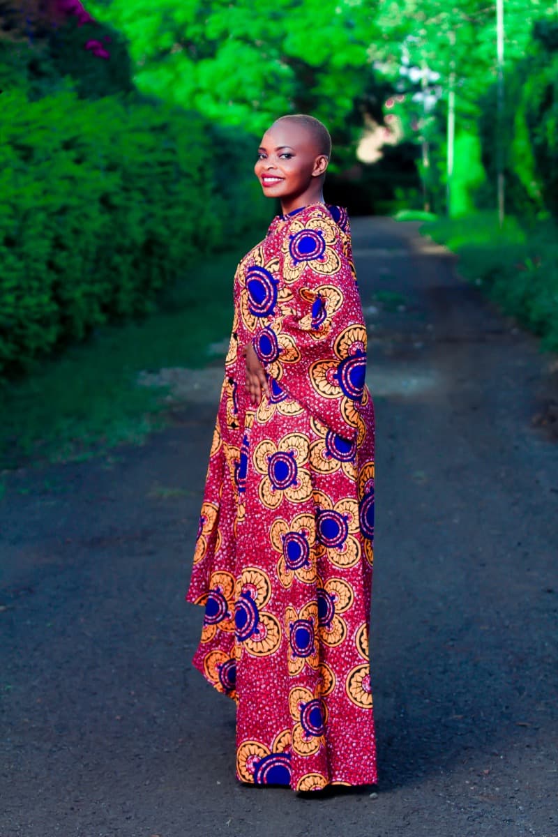 Ankara Maxi Dress - Golden
