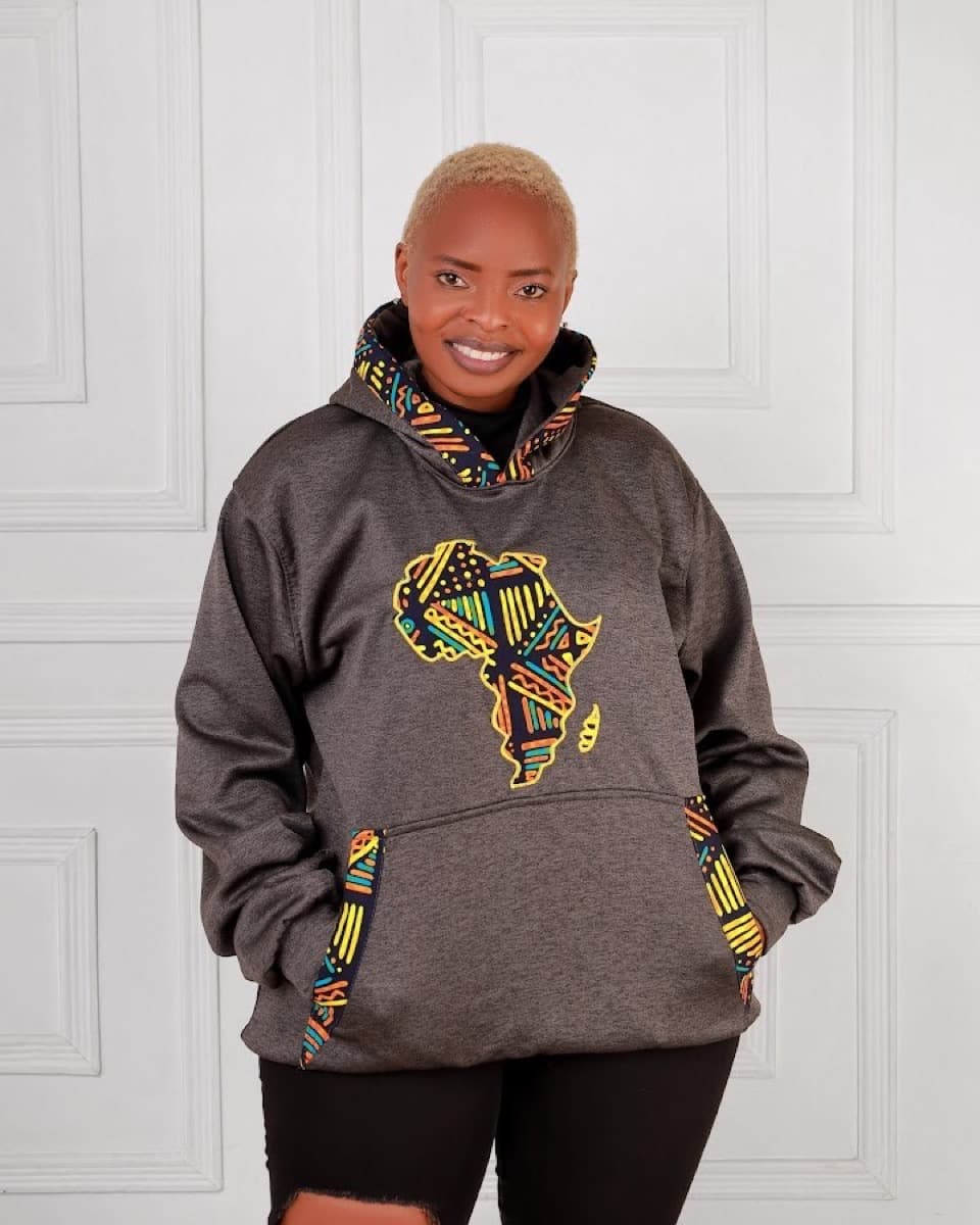 Ankara Patched Hoodies