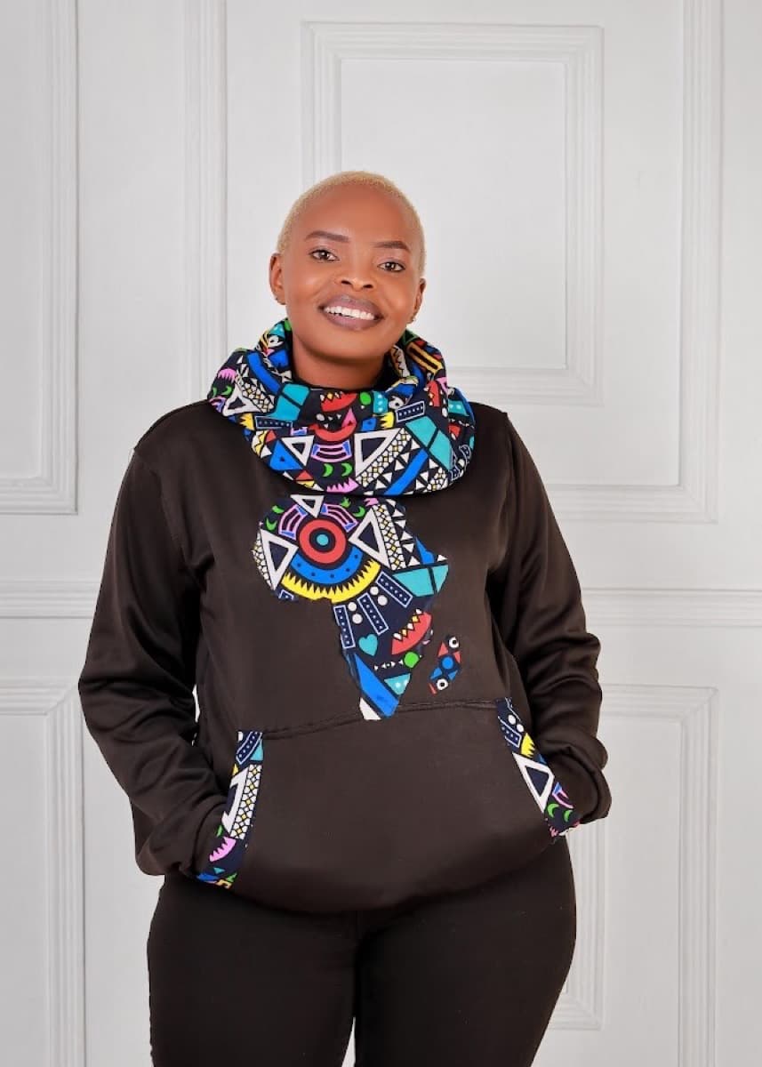 Ankara Patched Snoodies