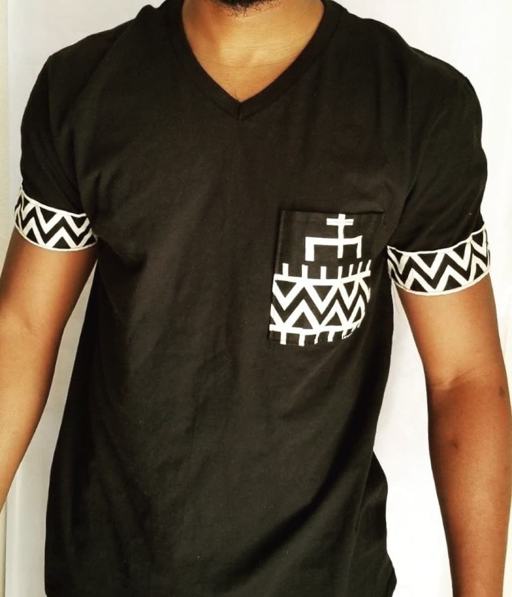 Ankara Patched T-Shirts