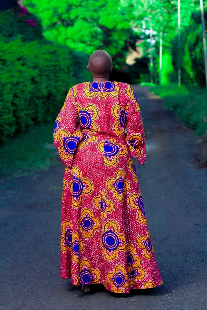 Ankara Maxi Dress - Royal
